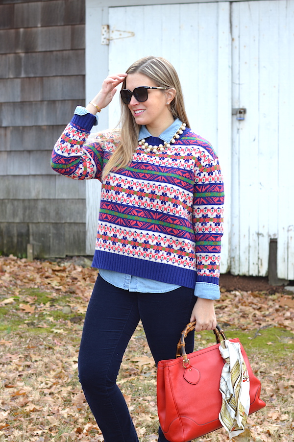 Fair Isle Sweater – Partial to Pink