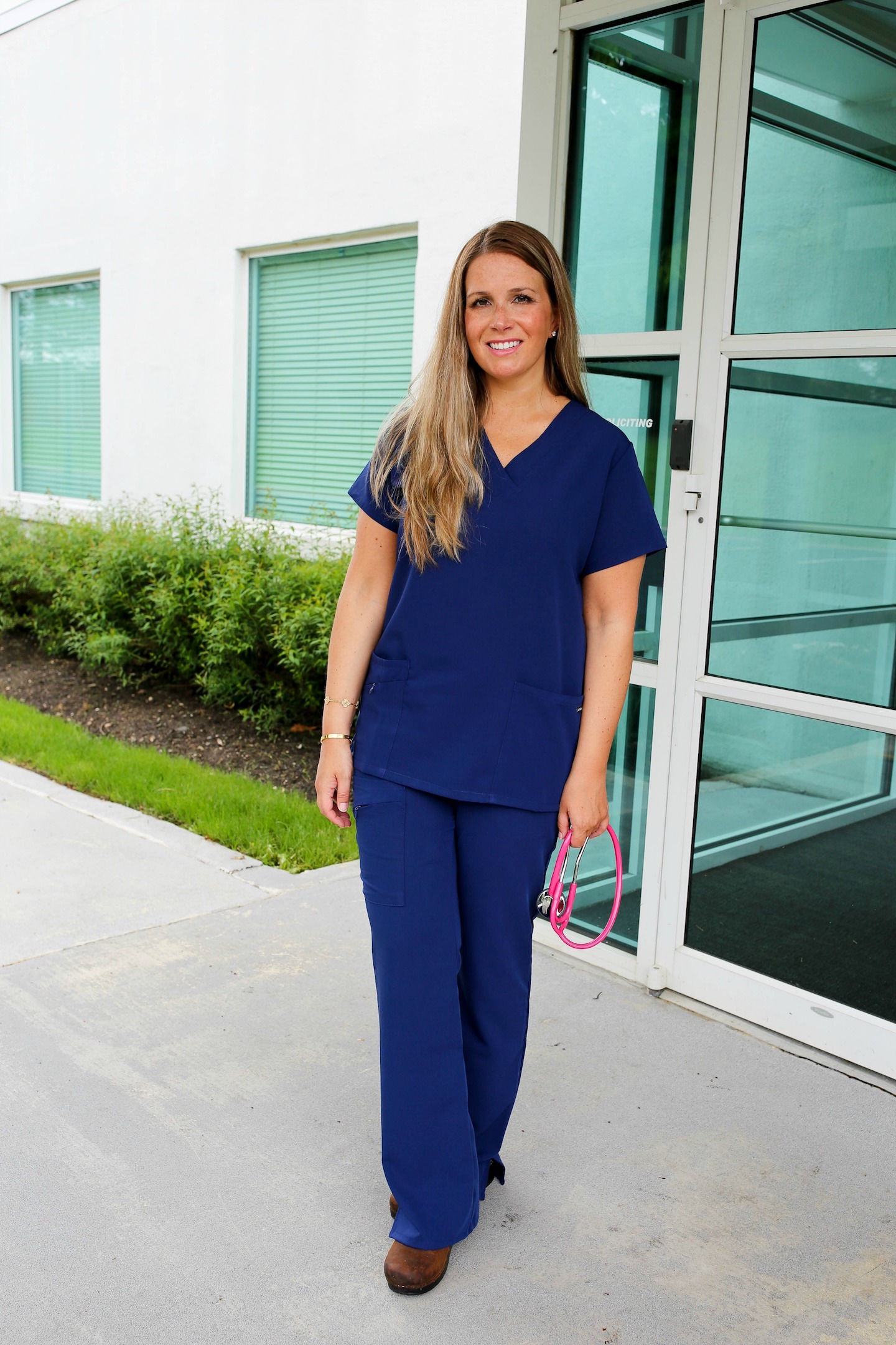 Jockey Scrubs Partial to Pink