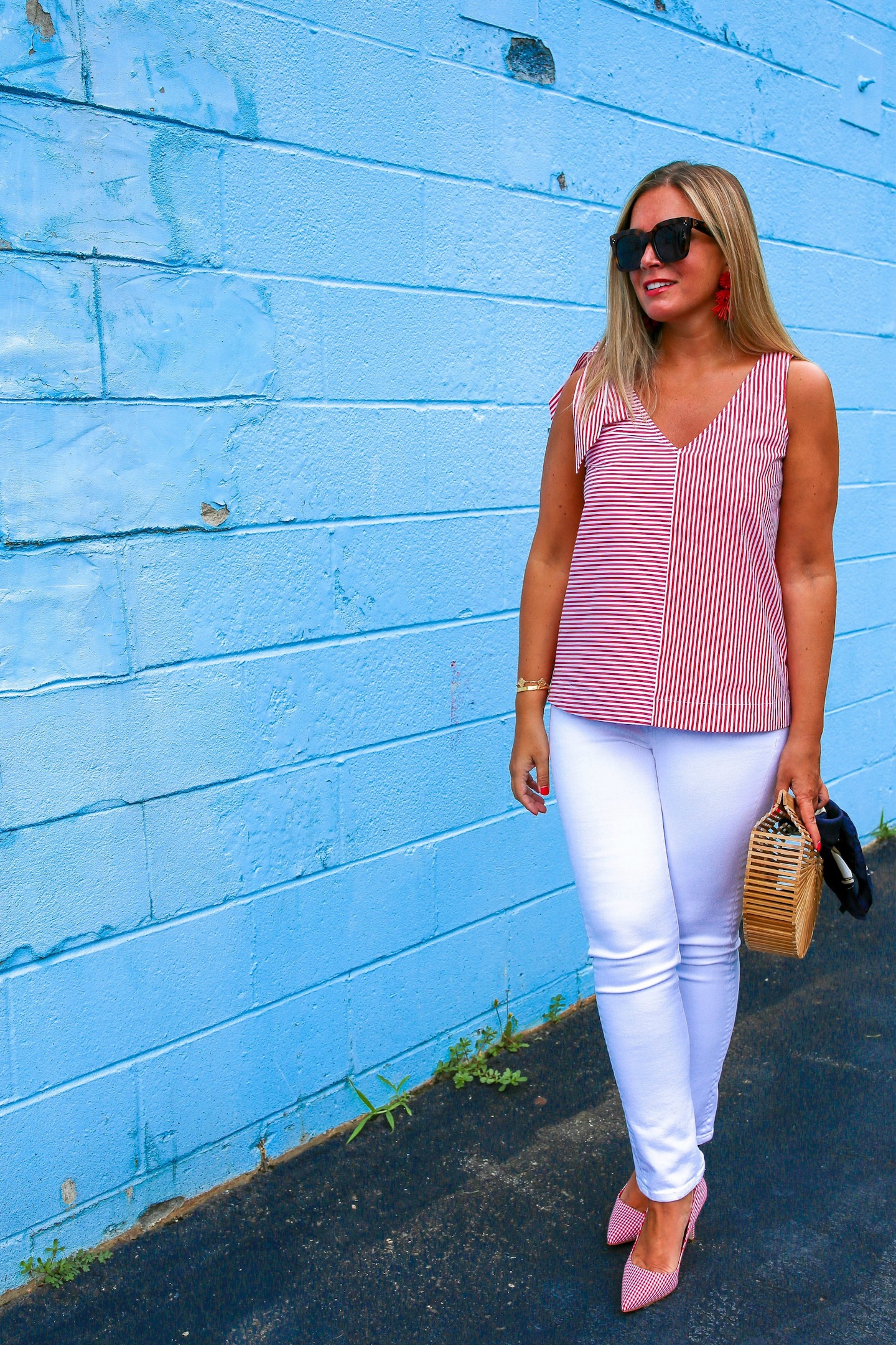 red-white-stripe-top