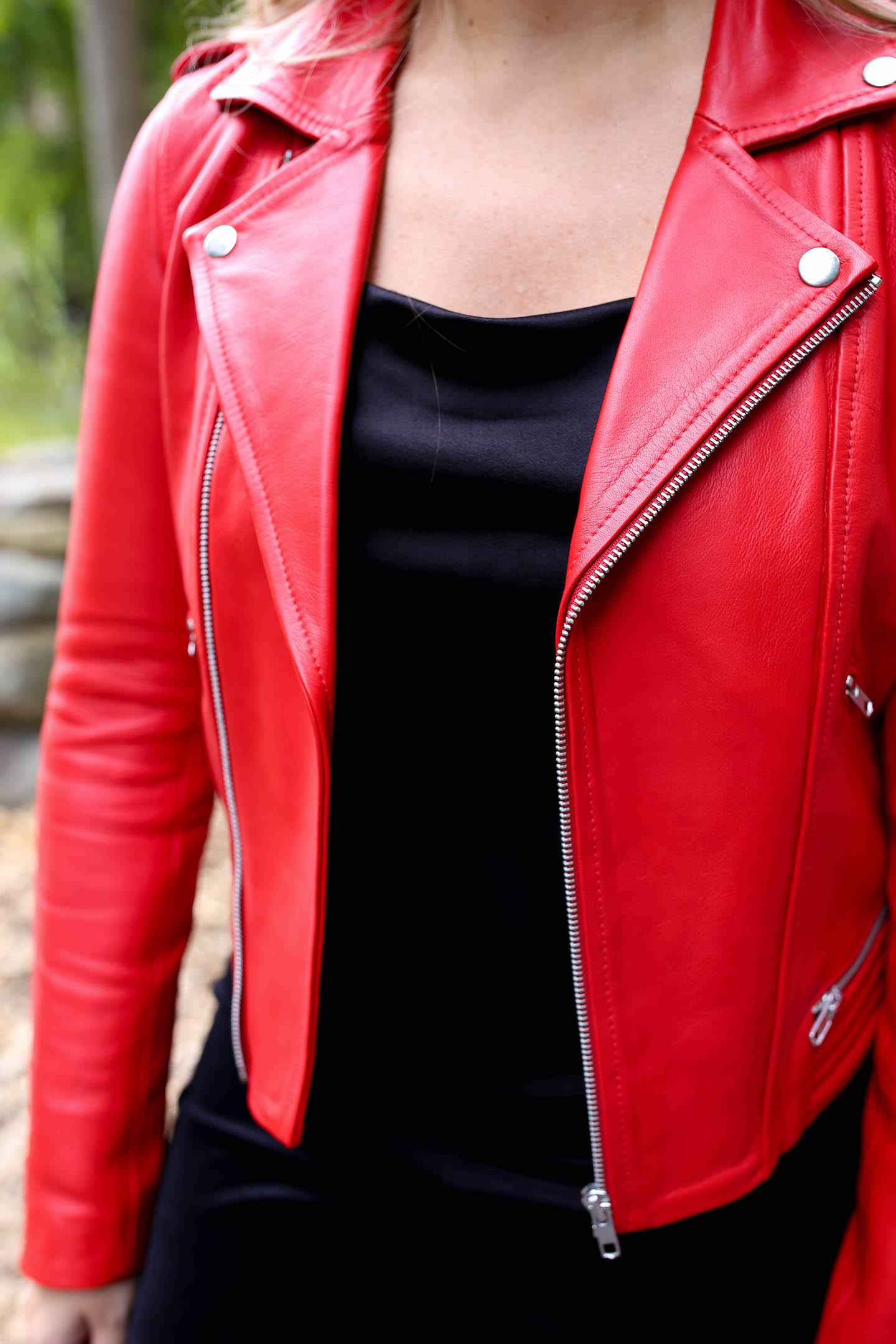 Maje Basalt Leather Jacket